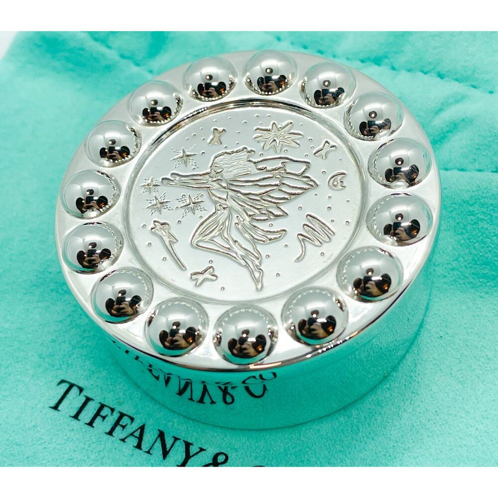 Tiffany & Co Silver Picasso Angel Fairy Tooth Pill Box Holder Vintage Rare